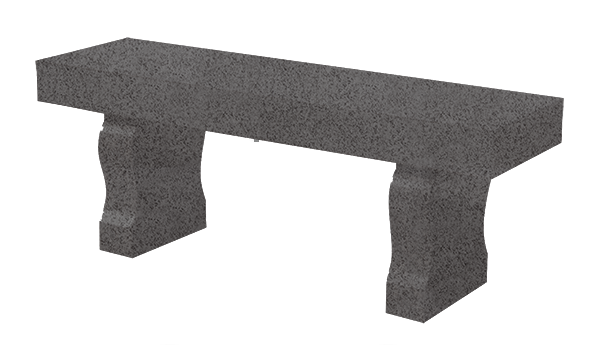 BEN158APDCG.png Straight Seat & Harp Leg Bench 3-0x1-2x0-4 AP Dark Cloud Grey (2) Harp Legs 1-0x0-4x1-2 AP - Image 1