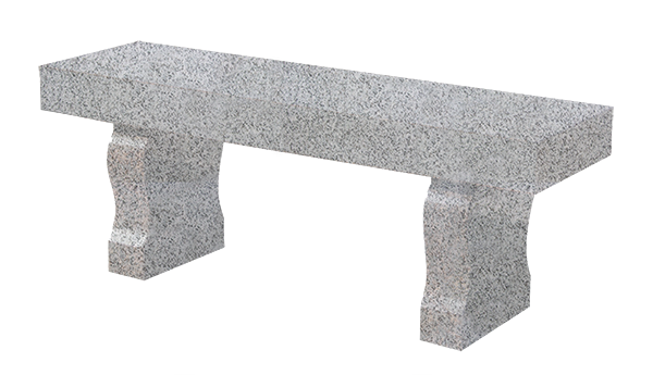 BEN163APLG.png Straight Seat & Harp Leg Bench 4-0x1-2x0-4 AP China Grey (2) Harp Legs 1-0x0-4x1-2 - Image 1