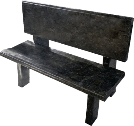 Park Bench 4-0x1-2x0-2 AP Butterfly Blue Back 4-0x0-2x1-2; (2) Legs 1-8x0-2.5x2-6