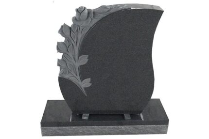 Tear Drop w/ carved Roses 2-6x0-6x3-0 AP Dark Cloud Grey