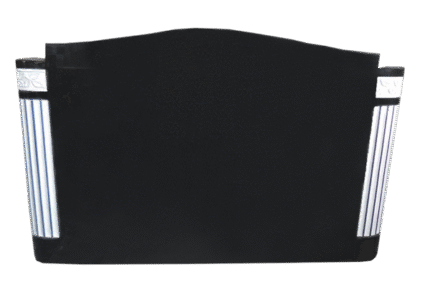 Serptop w/ flutes and flowers 4-0x0-8x2-6 P5 Jet Black