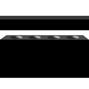 * Cremation Pedestal Bench 4-0x1-2x0-4 Custom Jet Black Pedestal 3-6x0-10x1-2 P2/BRP w (4) 6"x10" Core Holes Seat AP Pedestal Feet 4" Family Legacy Design No Drain Holes