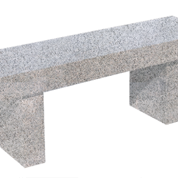 Straight Seat & Leg Bench 4-0x1-2x0-4 AP China Grey (2) Straight Legs 1-0x0-4x1-2