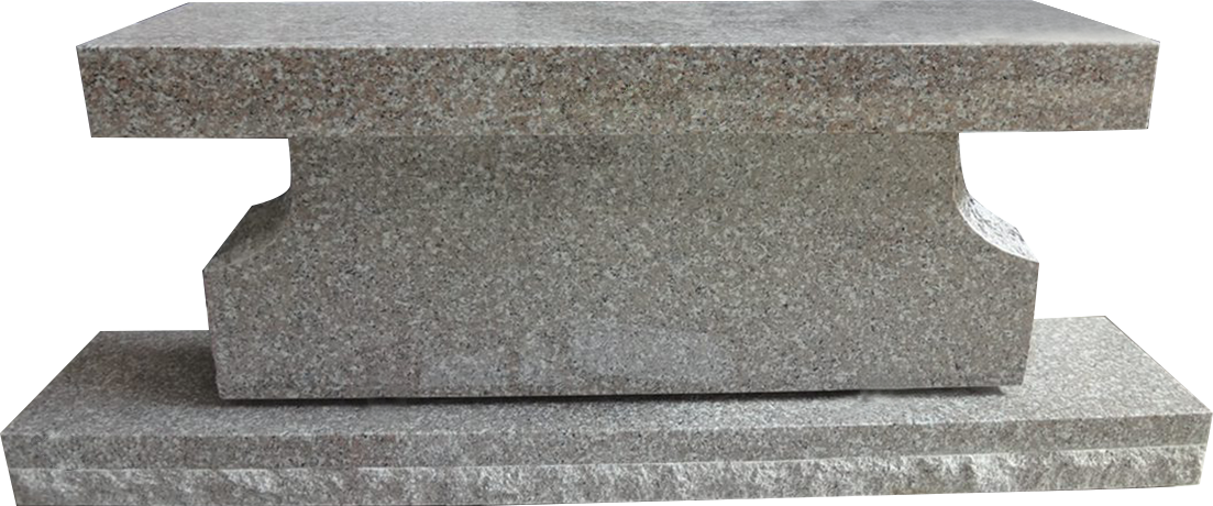 BEN187APIPR.png Pedestal Bench 4-0x1-2x0-4 AP Imperial Rose Pedestal 3-6x0-8x1-2 - Image 1