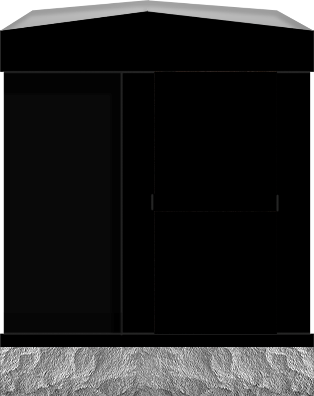 COL179JBJB_2NICHE.png 2 Niche Columbarium w/ Alcove30.5X15.7X37.4 Jet Black Jet Black Walls & Doors; 2" Margin on Base CFS-A-139-inch - Image 1