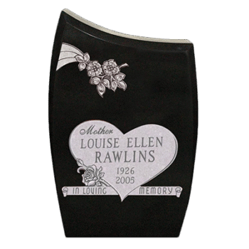 Curved Top with Chamfers 2-2x0-6x3-0 All Polished JetBlack