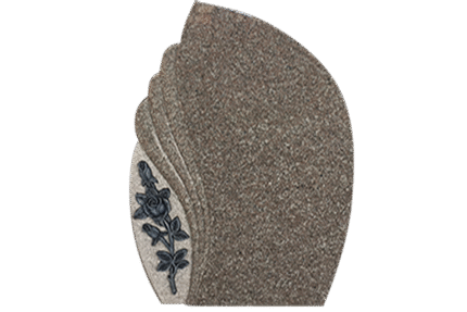 Design 18012 Rounds & Rose 2-6x0-6x3-6 AP Imperial Rose Sawn Panel w/ Raised Carved Rose w/ Antique Finish Stippled Rounds