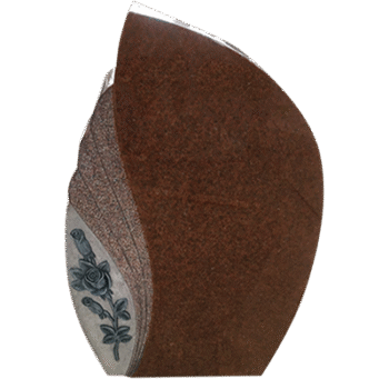 * Design 18012 Rounds & Rose 2-6x0-6x3-6 AP India Red Sawn Panel w/ Raised Carved Rose w/ Antique Finish Stippled Rounds