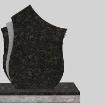 Design 31357 2-2x0-6x3-0 Custom Finish/BRP Tan Brown Right profile polished, Middle profile stippled front & top Left profile polished front & top, Sawn contour top