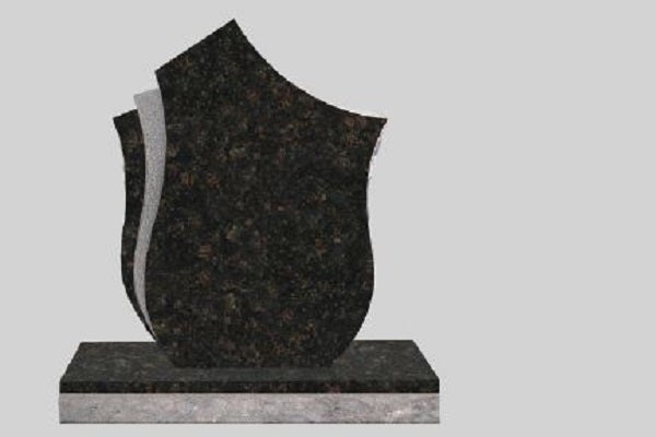 DES31357TB.png Design 31357 2-2x0-6x3-0 Custom Finish/BRP Tan Brown Right profile polished, Middle profile stippled front & top Left profile polished front & top, Sawn contour top - Image 1