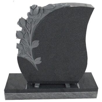 Tear Drop w/ carved Roses 2-6x0-6x3-0 AP Dark Cloud Grey