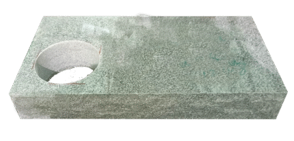 Flush Marker with core hole 1-8x0-10x0-3 PFT/BRP Georgia Grey