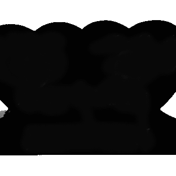 Double Heart 3-6x0-6x2-2 AP Jet Black Contour Only