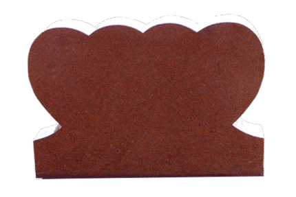 Double Heart 4-0x0-8x2-4 AP India Red Contour Only