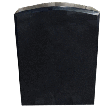 OVAL top w/chamfers 2-2x0-6x3-0 P5  JetBlack