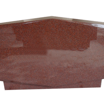 * Rooftop w/ Chamfers 4-0x0-8x2-4 AP India Red Chamfers and 3/4" Recess on Front Only, Checks on Bottom