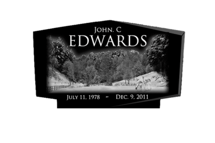 Rooftop w/ Chamfers 4-0x0-8x2-4 AP Jet Black Chamfers and 3/4" Recess on Front Only, Checks on Bottom