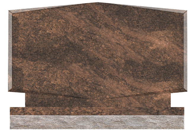 RTP037APRU.png * Rooftop w/ Chamfers 4-0x0-8x2-4 AP Rustic Brown Chamfers and 3/4" Recess on Front Only, Checks on Bottom - Image 1