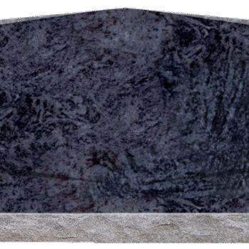 Rooftop w/ Chamfers 3-6x0-6x2-2 AP Bahama Blue Chamfers and 3/4" Recess on Front Only, Checks on Bottom