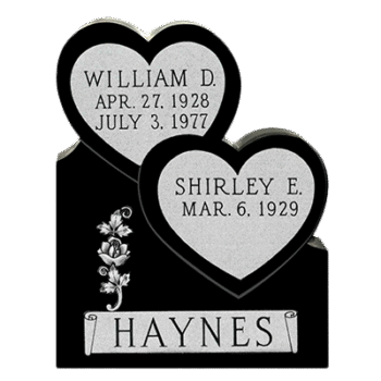 Stacked Heart 2-10x0-6x3-8 P5 Jet Black