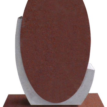 Tall Oval Design 2-6x0-8x4-0 AP India Red Frosting Recessed Border on Front Only