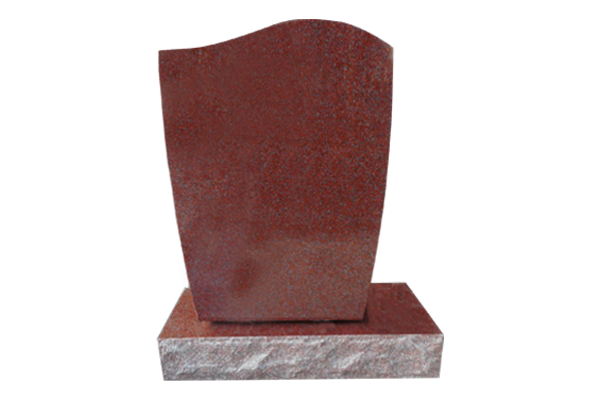 WAV094APIR.png * Tall Wave Design 2-2x0-6x3-0 All Polished India Red - Image 1