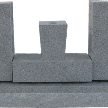 Wing Monument Set - Stock Des AP Dark Cloud Grey, [No Base] (2) Half Serp Wings 2-0x0-6x1-10; Plinth 1-10x0-8x0-6 Taper Vase 0-8x0-6x0-10 w/ Core & Drain Hole