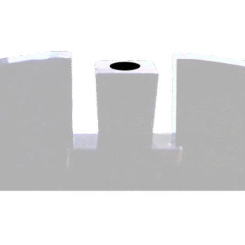 * Wing Monument Set - Stock Design AP China Grey, [No Base] (2) Half Serp Wings 2-0x0-6x1-10; Plinth 1-10x0-8x0-6 Taper Vase 0-8x0-6x0-10 w/ Core & Drain Hole